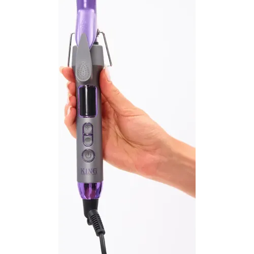 Щипцы King Professional KP-3008 черный/фиолетовый (22 мм)