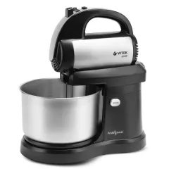 Миксер с чашей VITEK VT-1418 стальной/черный