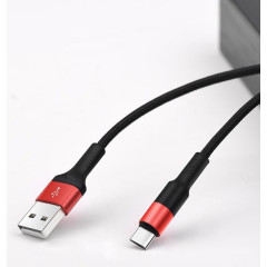 Кабель USB 2.0 A вилка - Type C 1 м HOCO X26 Xpress черно-красный