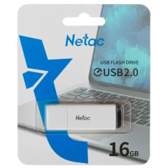 Карта USB2.0 16 GB Netac U185 (NT03U185N-016G-20WH) белый