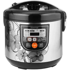Мультиварка CENTEK CT-1498 черный/сталь