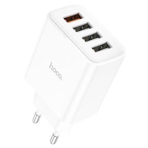 СЗУ HOCO 4USB 2.1A QC3.0 C102A белый