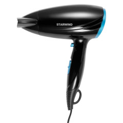 Фен STARWIND SHD 7066 черный/синий
