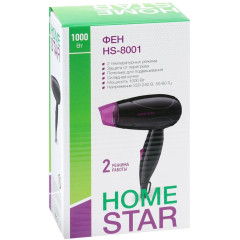 Фен HOMESTAR HS-8001 черный