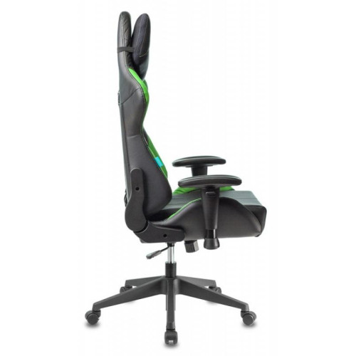 Кресло игровое Zombie VIKING 5 AERO черный/салатовый эко.кожа 