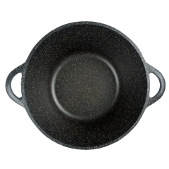 Кастрюля Горница Гранит, алюм., 2л, крышка стекло (к2233аг)