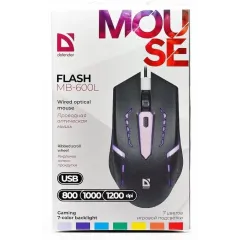 Мышь Defender Cyber MB-600L черный