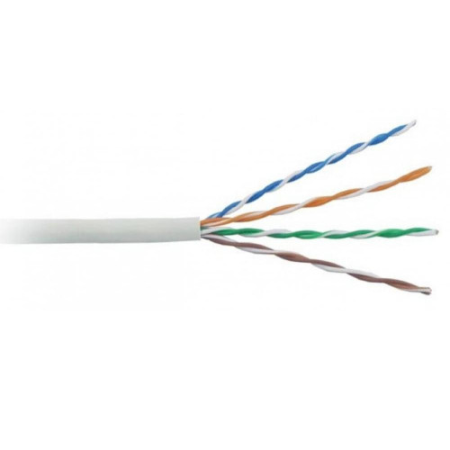 Кабель витая пара UTP Buro 4 пары cat5E solid 0.50мм CCA 305м серый BU-CCA-050