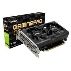 Видеокарта Palit PCI-E PA-GTX1650 GP OC 4G D6 NV GTX1650 4096Mb 128 GDDR6 1410/12000/HDMIx1/DPx2/HDC NE61650S1BG1-1175A