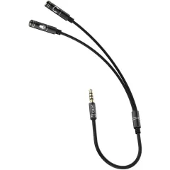 Разветвитель Jack вилка - Jack 2 розетка Pero AD08 Premium (*5)