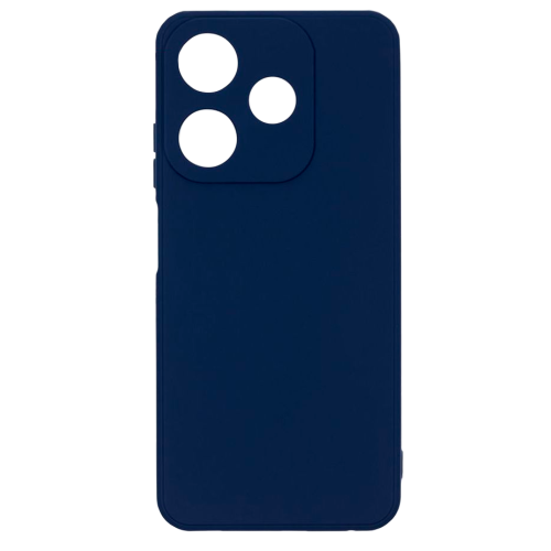 Бампер Tecno Spark 10C ZIBELINO Soft Matte синий с микрофиброй