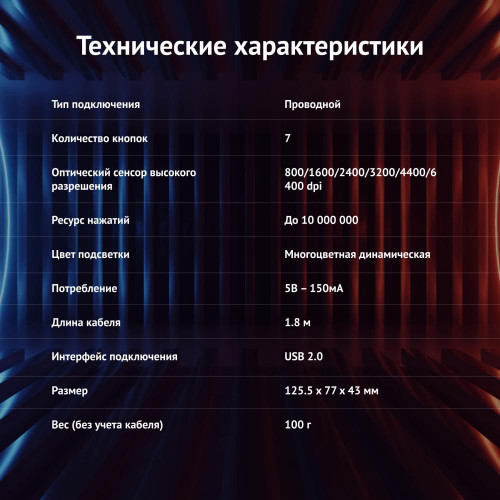 Мышь Оклик 729G LABYRINTH черный