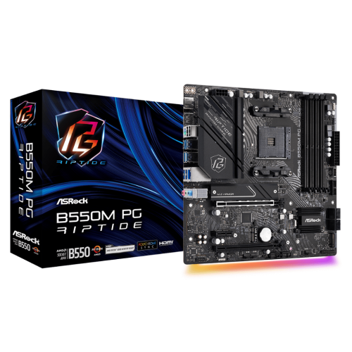М/П SOC-AM4 Asrock B550M PG RIPTIDE 4xDDR4 mATX