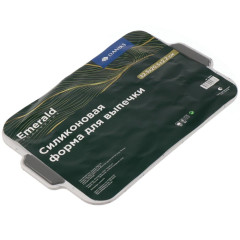 Форма для выпечки силикон Daniks Emerald, прямоугольная, мрамор, 32.5х20.5х2.2 см, JA2022107 (456561