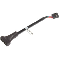 Переходник USB 3.0 вилка - USB 2.0 розетка на материнскую плату