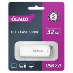 Карта USB2.0 32 GB OLMIO U-181 белый