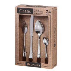 Набор столовых приборов Daniks Classic, 24пр.(347186)