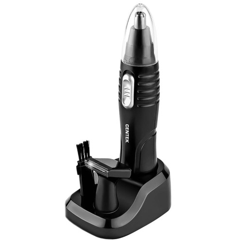 Триммер для носа и ушей CENTEK CT-2179 чёрный/серебро