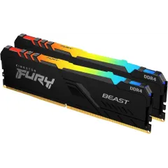 Память DDR4 32768Mb 2666MHz KF426C16BB12AK2/32 Fury Beast RGB RTL Gaming PC4-21300 CL16 DIMM