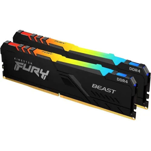 Память DDR4 32768Mb 2666MHz KF426C16BB12AK2/32 Fury Beast RGB RTL Gaming PC4-21300 CL16 DIMM