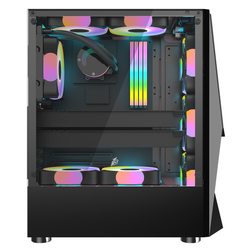 Корпус 1STPlayer DK-3 MidiTower ATX LED (DK-3-BK-3G6)