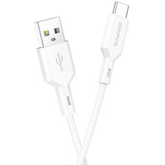 Кабель USB 2.0 Type C - Type C 1 м Borofone BX70 3A белый