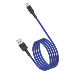 Кабель USB 2.0 A вилка - Type C 1 м  Vixion VX-07c PRO 2.4A синий