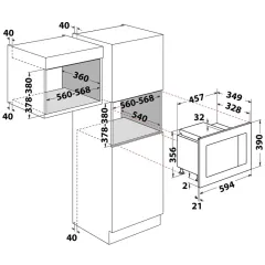 Микроволновая печь INDESIT MWI 120 GX встр.
