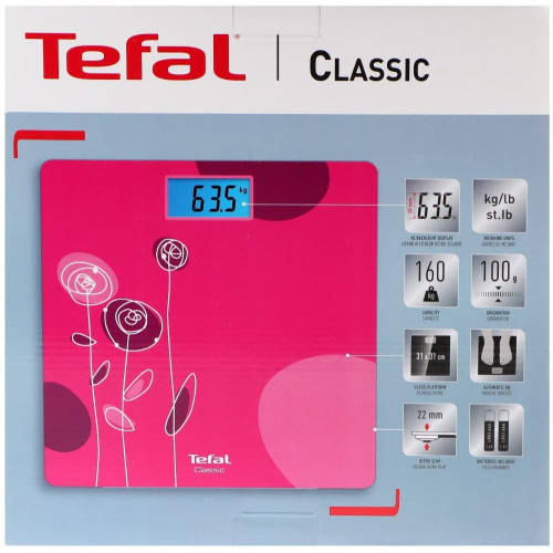 Весы напольные электронные Tefal PP1531V0 розовые