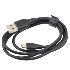 Кабель USB 2.0 A вилка - microUSB 1 м Vixion 2.4A VX-02m PRO черный