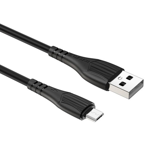 Кабель USB 2.0 A вилка - microUSB 1 м Borofone BX37 (Black)