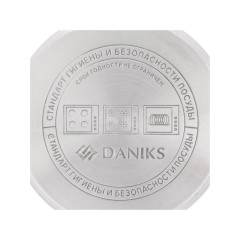 Кастрюля Daniks Токио, нерж., индукция, 2,9 л. (SD-A87-18)(299480)