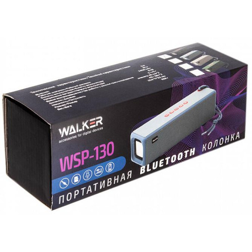 Акустика портативная WALKER WSP-130 серый 