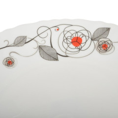 Тарелка стеклокерамика, Daniks Рапсодия, десертная, круглая, 19 см (LHP 75/327)(237105)