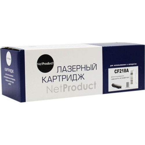 Картридж-тонер HP LaserJet Pro M104/MFP M132 N-CF218A NetProduct 1,4K С ЧИПОМ