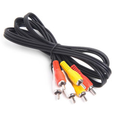 Кабель 3 RCA - 3 RCA 1 м СИГНАЛ 3774