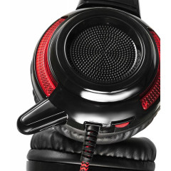 Гарнитура Oklick HS-G300 черный/красный 2.3м (*5)