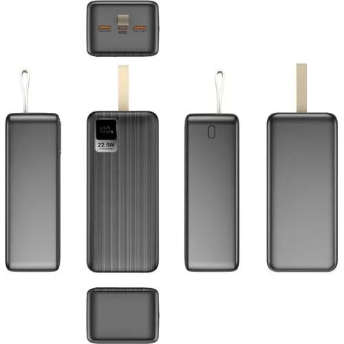 Повербанк 40000 мАч Gurdini Speed Seris LCD+PD 20 W+ QC 22,5W 2 USB Type C