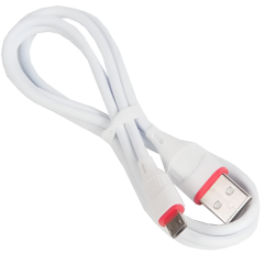 Кабель USB 2.0 A вилка - microUSB 1 м Borofone BX17 (White)