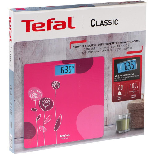 Весы напольные электронные Tefal PP1531V0 розовые