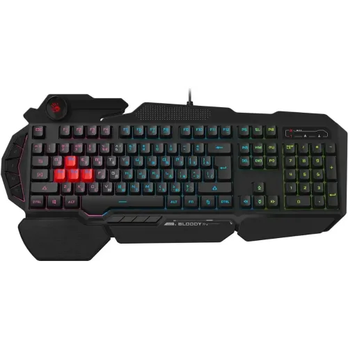 Клавиатура A4 Bloody B314 черный USB Multimedia for gamer LED