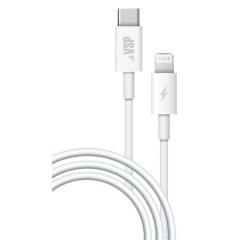 Кабель USB 3.0 Type C - 8pin 1 м Borasco 2A  PD белый