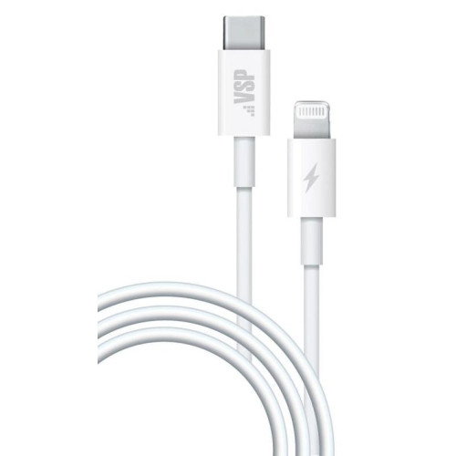 Кабель USB 3.0 Type C - 8pin 1 м Borasco 2A  PD белый