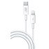 Кабель USB 3.0 Type C - 8pin 1 м Borasco 2A  PD белый