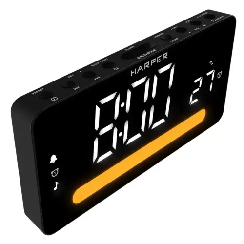 Радиочасы HARPER HCLK-5030 черный, белый