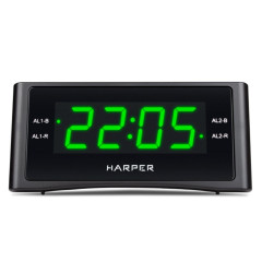 Радиочасы HARPER HCLK-1006 GREEN LED