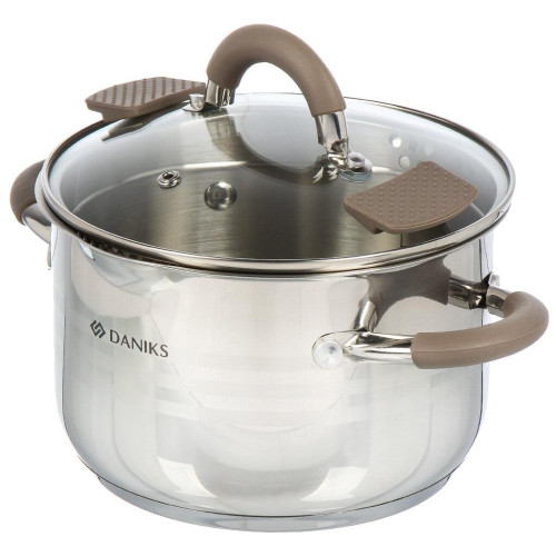 Набор посуды DANIKS Нара, кастрюли, нерж., 6 пр (GS-01413-6PC-2)(446892)