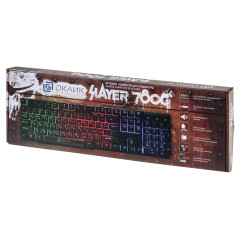 Клавиатура Oklick 780G SLAYER черный USB LED