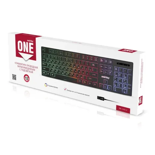 Клавиатура SMARTBUY SBK-240U-K ONE 240 USB черный