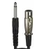 Кабель Jack 6.3 вилка - XLR микрофонный 3 м DFC Premium